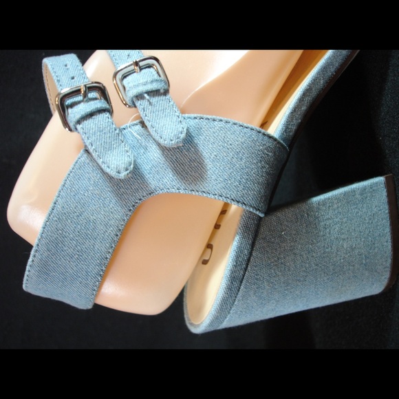 Unisa Women’s Blue High Heel Open Toe Sandals - Picture 8 of 8